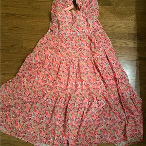 Crosby by mollie Burch Floral Pink midi Dress